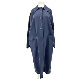 Autre Marque KASSL EDITIONS X ZARA Navy Wool Trench Coat Navy blue