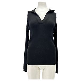 Autre Marque Suéter AIAYU de lã preto com mangas longas Preto