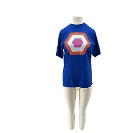 Off White Camiseta azul estampada Azul