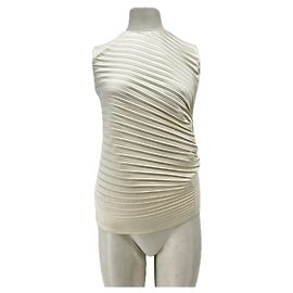 Jil Sander Top branco sem mangas Branco