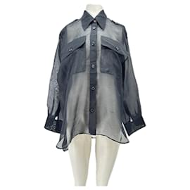 Khaite Camicia in seta nera Nero