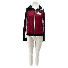 Nike Jacke dunkelrot Polyester Größe S Bordeaux