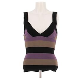 Herve Leger Top rayé Black