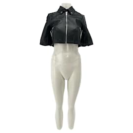 Maje Black leather jacket Black