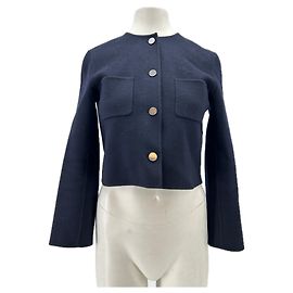Theory Top marino in lana Blu navy
