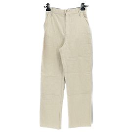 Pantalones SéZane de algodón beige Talla 38 Beige