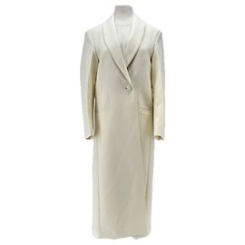 Autre Marque ROHÉ Long cream wool coat Beige