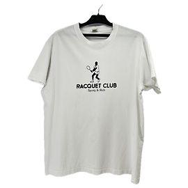 Autre Marque Camiseta "Racquet Club" blanca Blanco