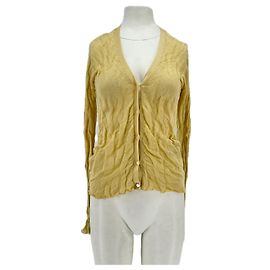 Cardigã Theory amarelo de viscose S Amarelo