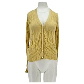 Theory Cardigan Gelb Viscose S Gelb