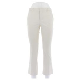 Gucci White Pegged Cotton Pants Size 40 White