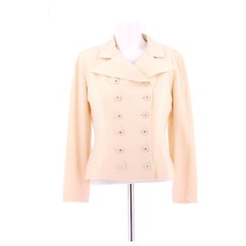 Chanel cream wool jacket size 38 Beige