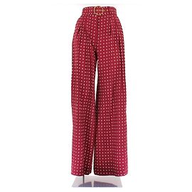 Zimmermann Calça bordô com bolinhas Bordeaux