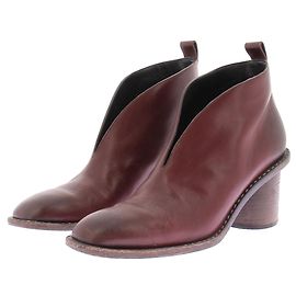 Céline Botines de tacón burdeos Burdeos