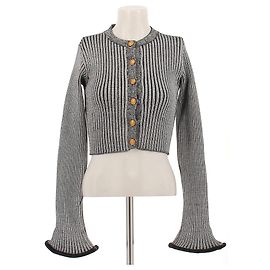 Louis Vuitton Cardigan aus Mischwolle Grau
