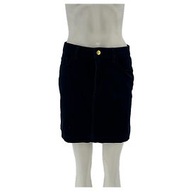 Saia curta canelada azul marinho Tommy Hilfiger Azul marinho