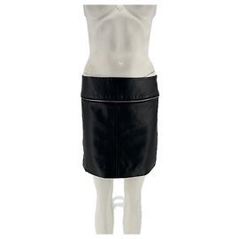 Zadig & Voltaire Lederrock Schwarz Schwarz
