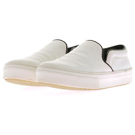 Céline White Leather Sneakers White
