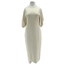 Alaïa Beige Wool Maxi Dress Beige