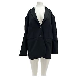 Anine Bing Black Wool Blazer Black