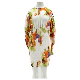 Rotate Bedrucktes Kleid Weiß