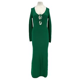 Autre Marque Robe en crochet verte Vert