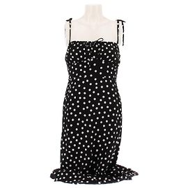 Faithfull the Brand Punktiertes Kleid Schwarz