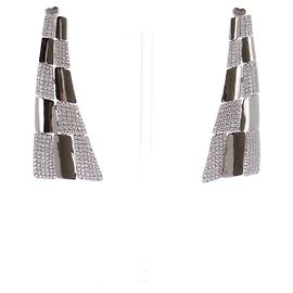 APM Monaco Pendientes "Pavé" Plata