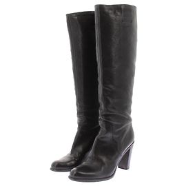 Dior Botas de tacón de cuero Negro