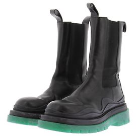 Bottega Veneta Bottes en cuir "Chelsea" Noir