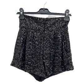 Isabel Marant Pailletten-Shorts Schwarz