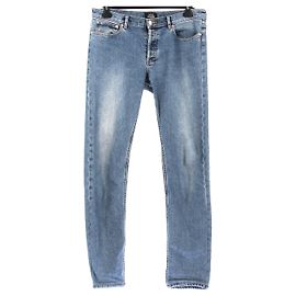 Apc Blue Cotton Jeans Size 32 Blue