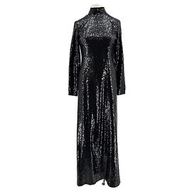 Autre Marque Schwarzes Kleid mit Pailletten Schwarz