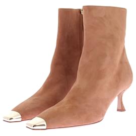 Bottines Alexandre Birman en cuir camel Camel