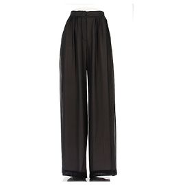 Max Mara Seidenhose Schwarz