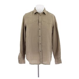 Camicia Diesel in lino kaki Cachi