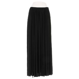 Falda larga negra de viscosa Khaite Negro