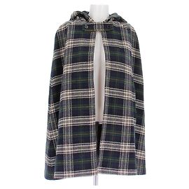 Saint Laurent Wollcape Marineblau