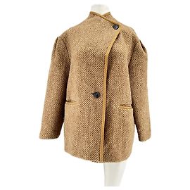 Isabel Marant Etoile Abrigo de lana Castaño