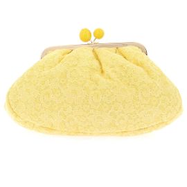 Max Mara Pasticcino Handbag Yellow Cloth Yellow
