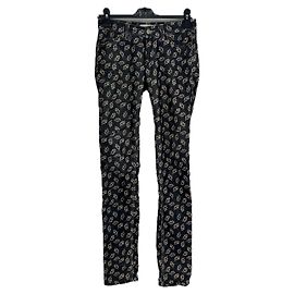 Isabel Marant Etoile Pantalones negros con estampado Negro