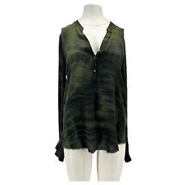 Autre Marque RAQUEL ALLEGRA Seidenbluse Grün Grün