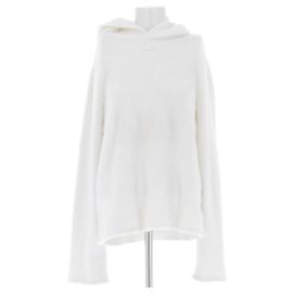 Courreges Sweat à capuche blanc White