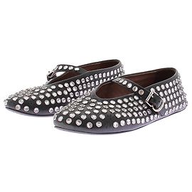Alaïa Sapatilhas com strass Preto