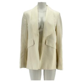 Zadig & Voltaire Ecru Blazer in Mixed Wool Beige