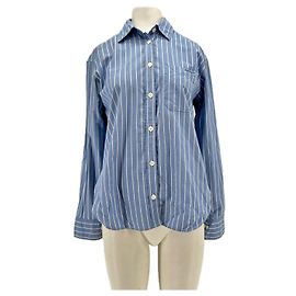 Camicia in cotone a righe blu e bianche Zadig & Voltaire Blu
