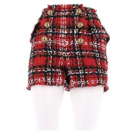Balmain Short tweed Red
