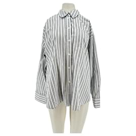 Camicia J.Crew a righe bianca e blu navy cotone M Bianco