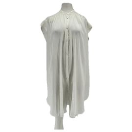 Robe chemise courte blanche en coton Forte Forte Blanc