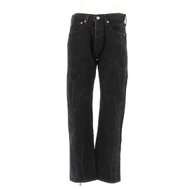 Vaqueros Levi's 501 negros de algodón talla 31 Negro